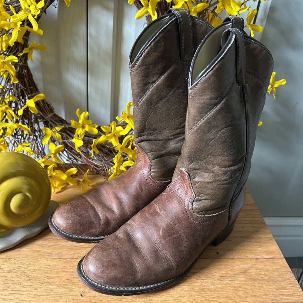 Laredo Brown Western Cowboy Boots